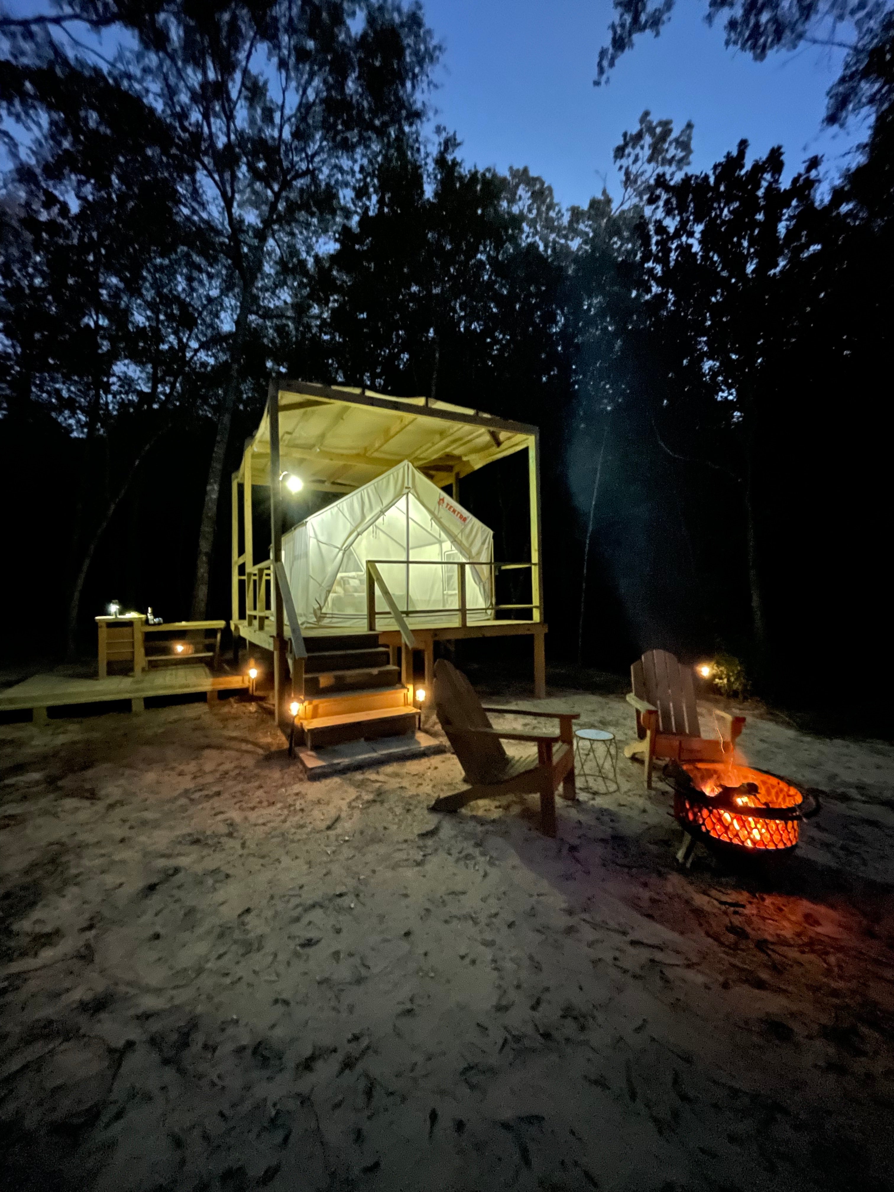 Camper submitted image from Tentrr Signature Site - Piney Woods Outpost - 1