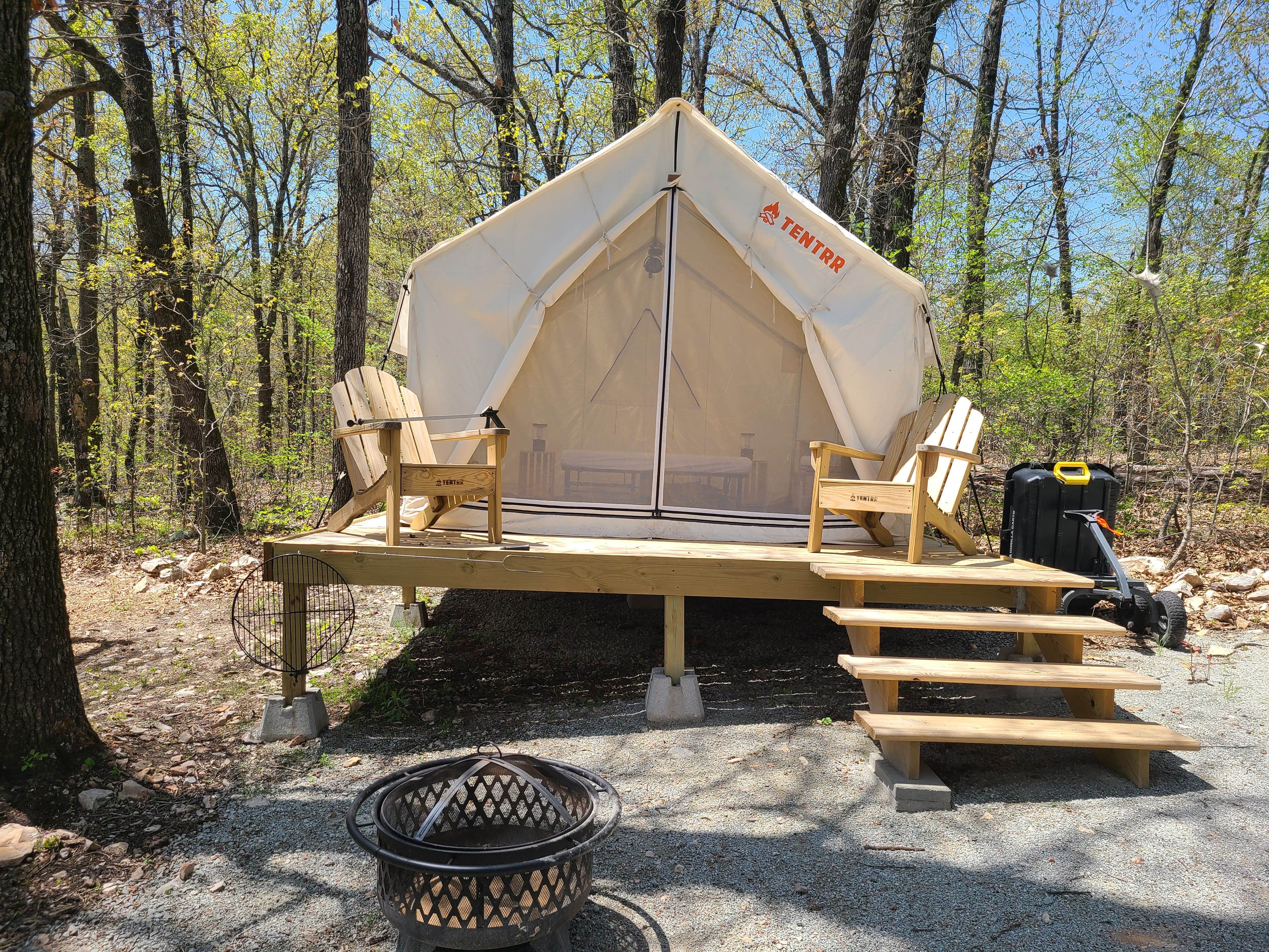 The Dyrt's photo at Tentrr Signature Site - Leaning Tree Woods near Disney, OK