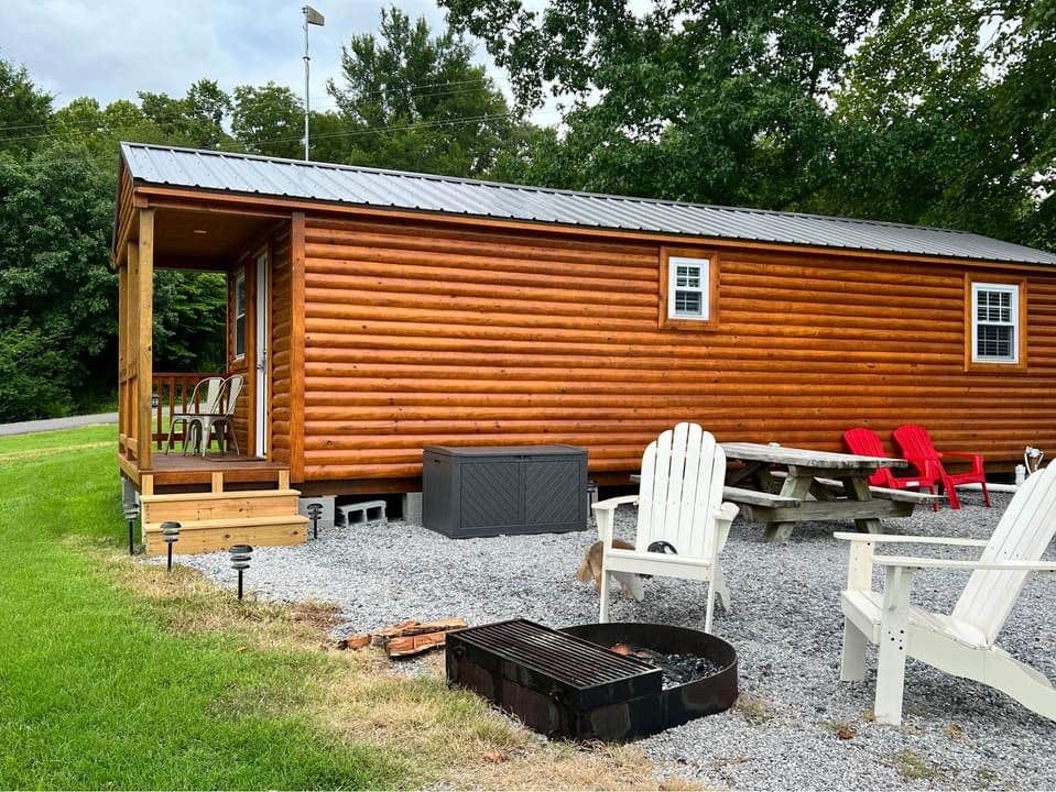 Tammy M.'s photo of glamping accommodations at Indian Creek Campground near Jamestown, TN
