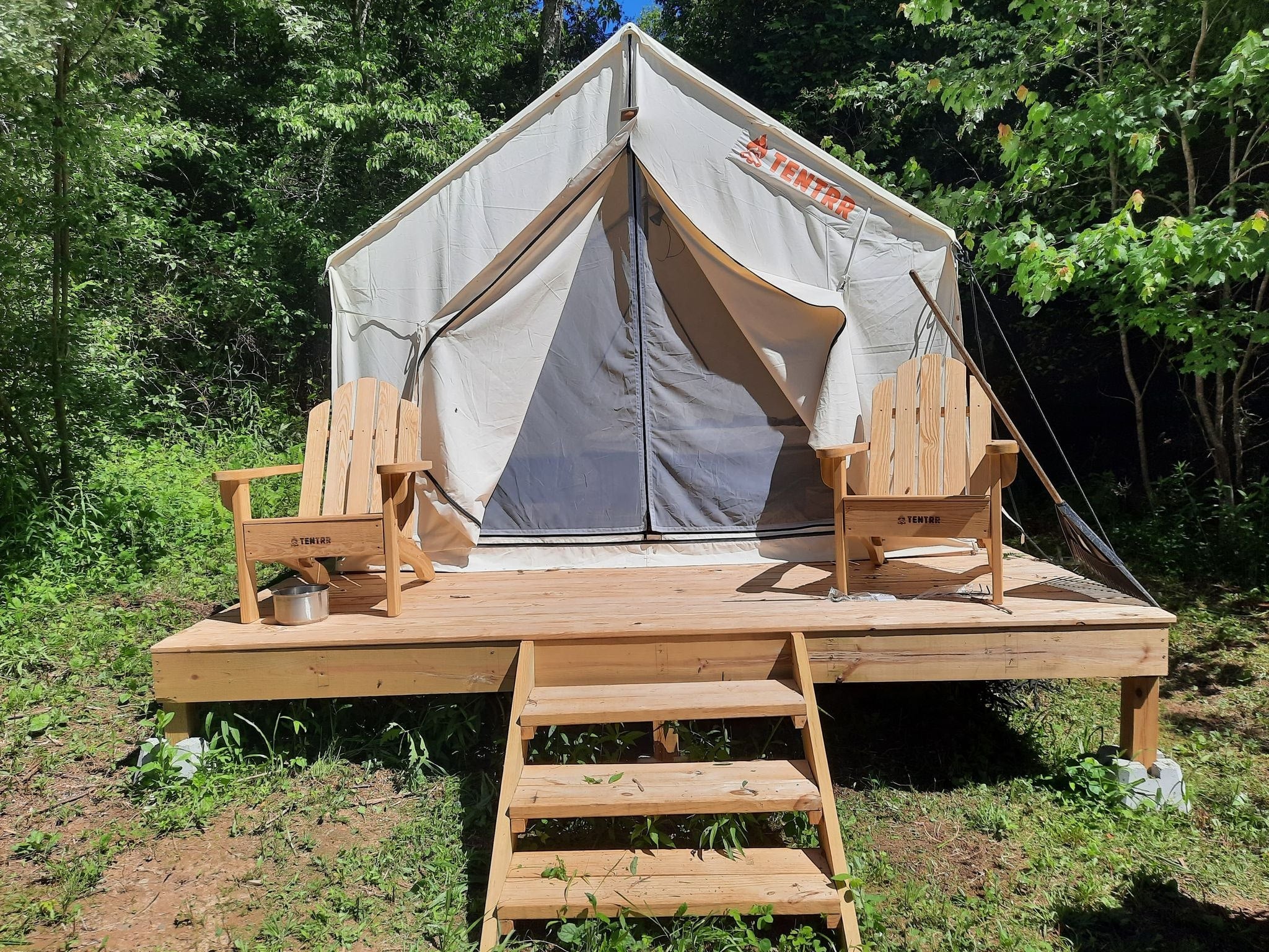 Camper submitted image from Tentrr Signature Site - Hiwassee Hideout - Coleman Outfitted Site - 2