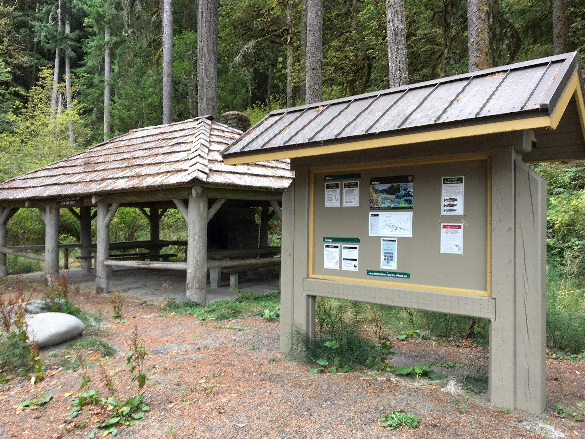 Shelter and Info board