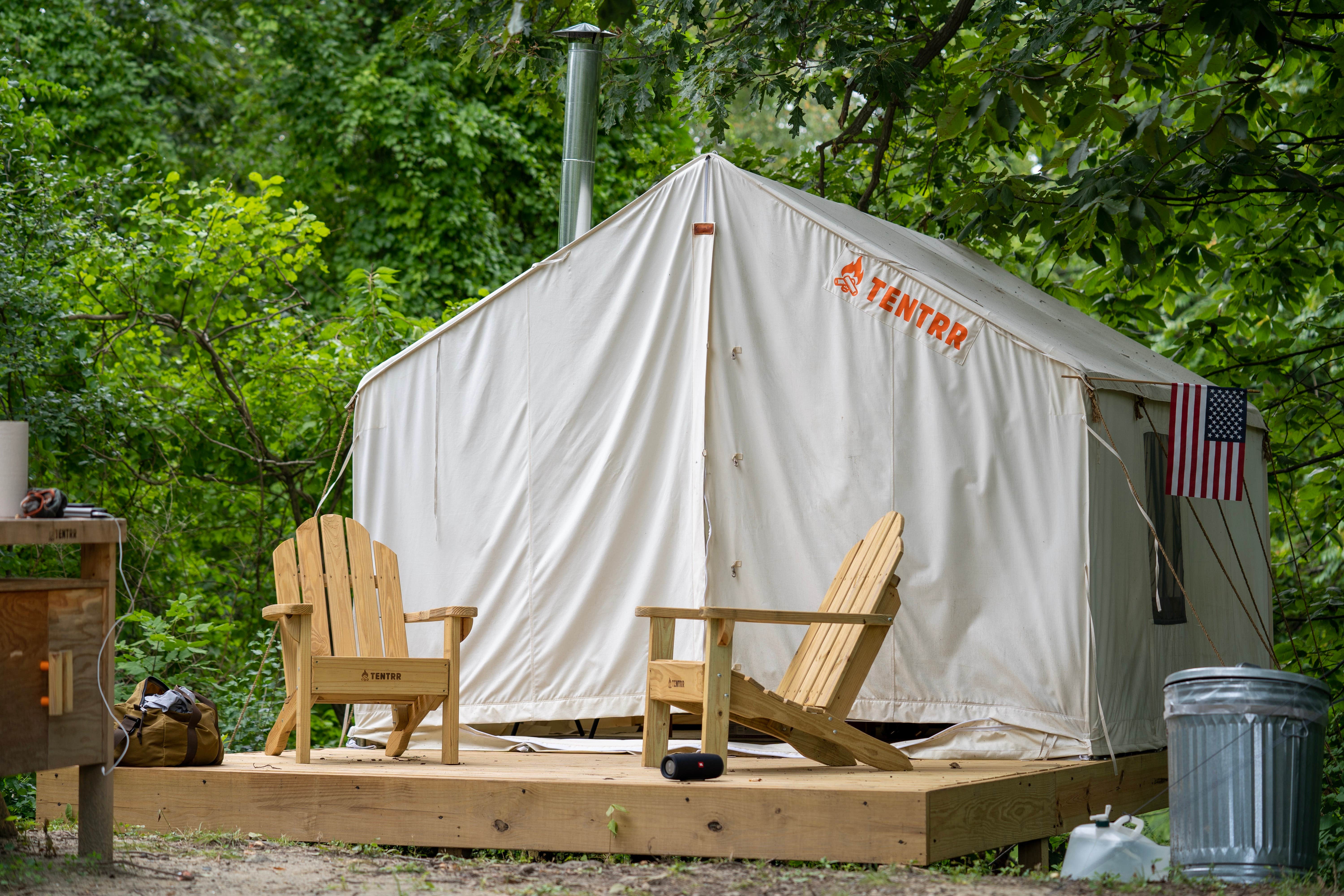 The Dyrt's photo at Tentrr Signature Site - Christmas tree farm hideaway pond Delight! And Winter Escape!! near DeRuyter, NY