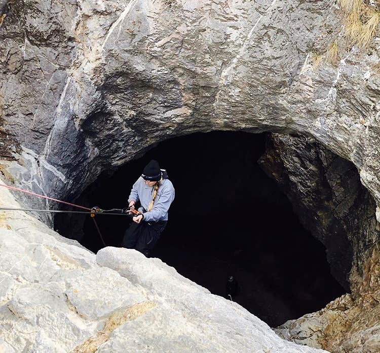 Camping near Outcrop Rock: Whipple Cave, Pioche, Nevada