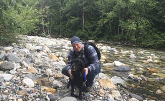 Rachel B.'s photo of camping with pets at Tinkham Campground near North Bend, WA
