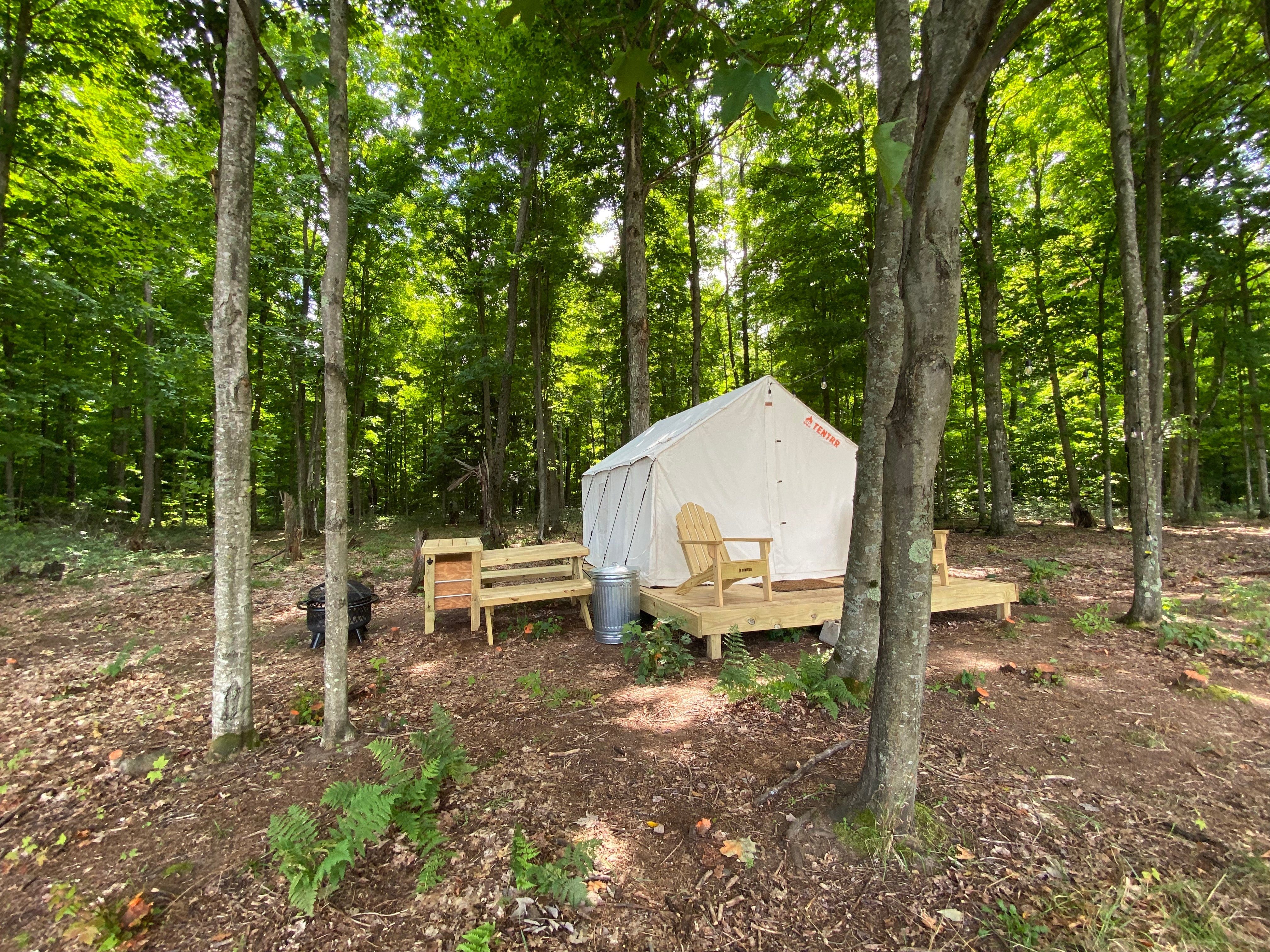Camper submitted image from Tentrr Signature Site - Sleeping Bear Dunes - Fire Fly Keep - 1