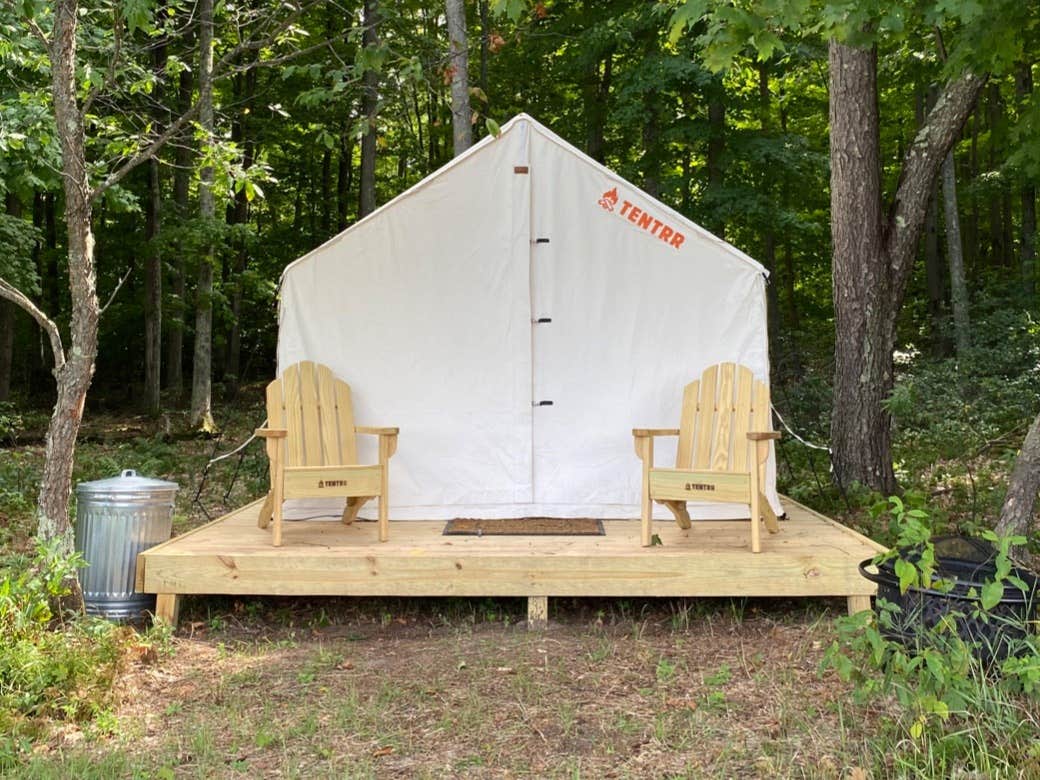The Dyrt's photo at Tentrr Signature Site - Sleeping Bear Dunes - Bobcat's Cave near Lake Ann, MI