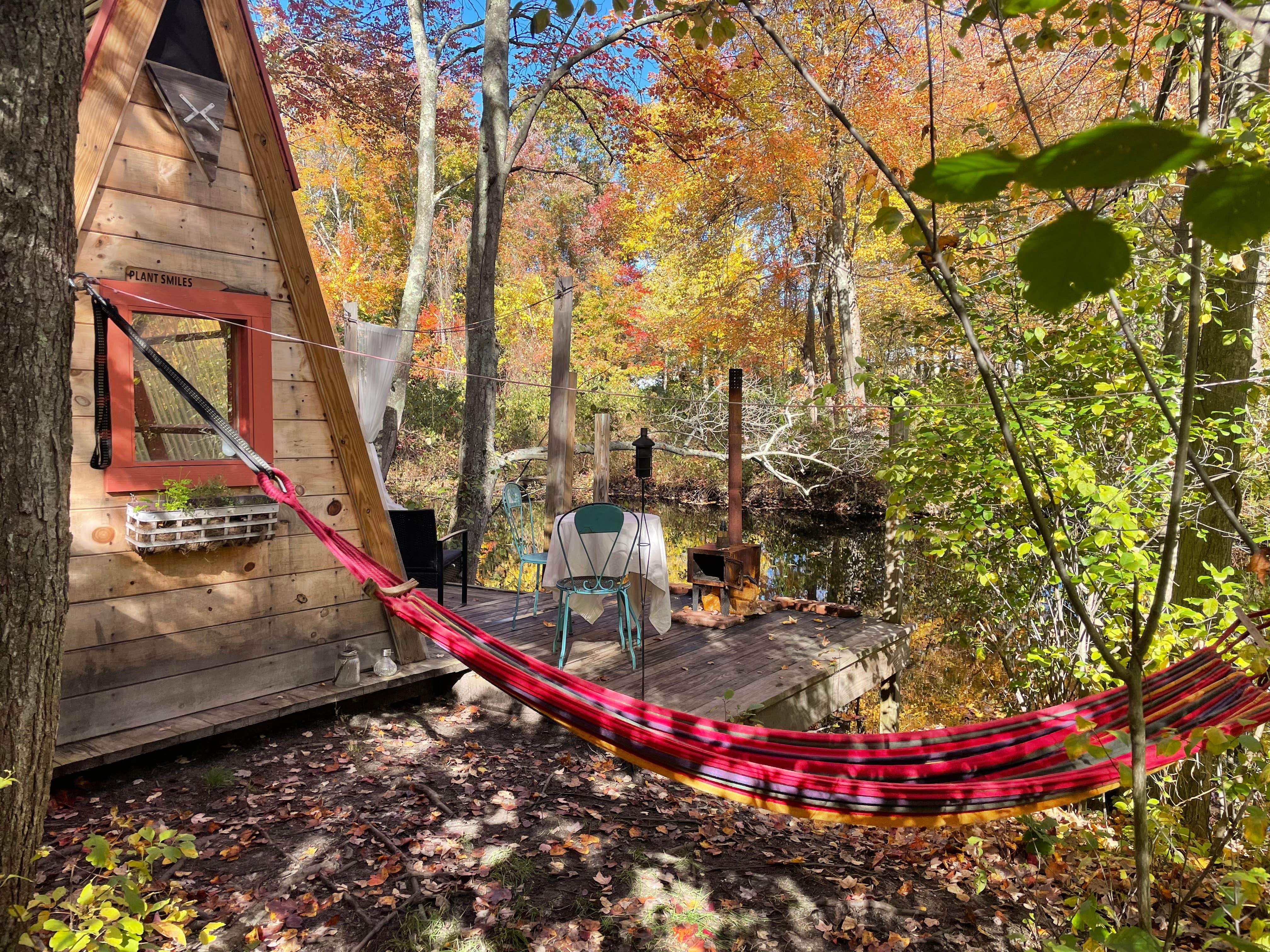 Camper-submitted photo at Rustic A-frame by the Water near Medway, MA