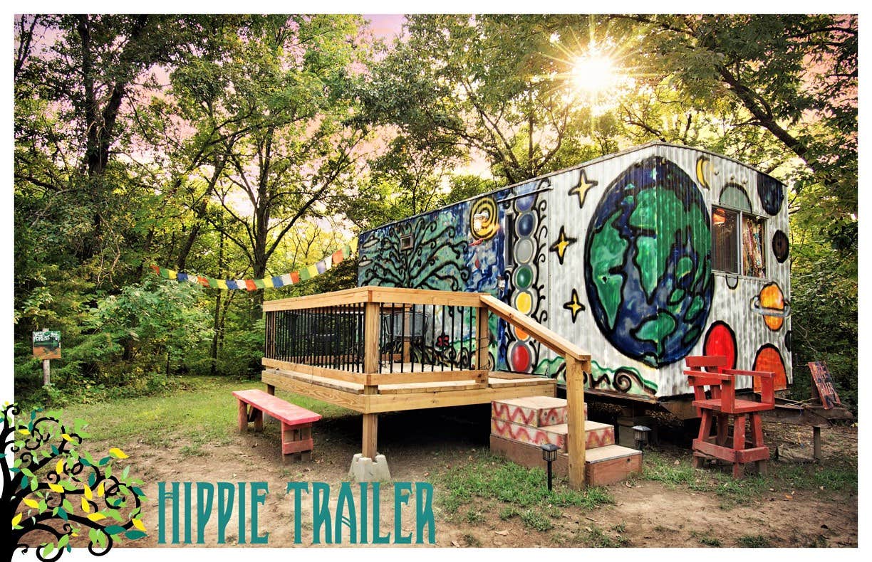 Camper-submitted photo at Hippie Trailer at Milo Farm near Holden, MO