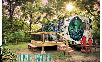 Camper-submitted photo from Hippie Trailer at Milo Farm