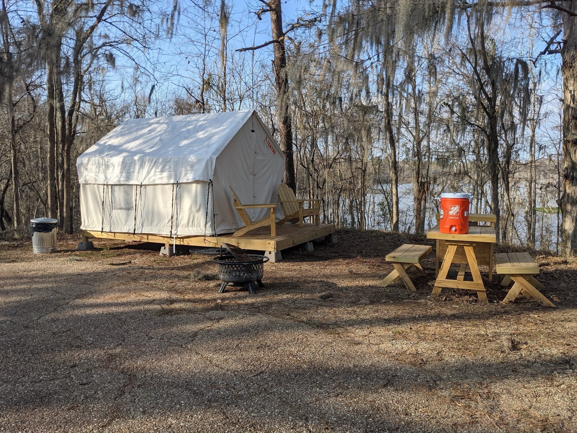 Camper submitted image from Tentrr State Park Site - Louisiana Chicot State Park - Site E - Single Camp - 2