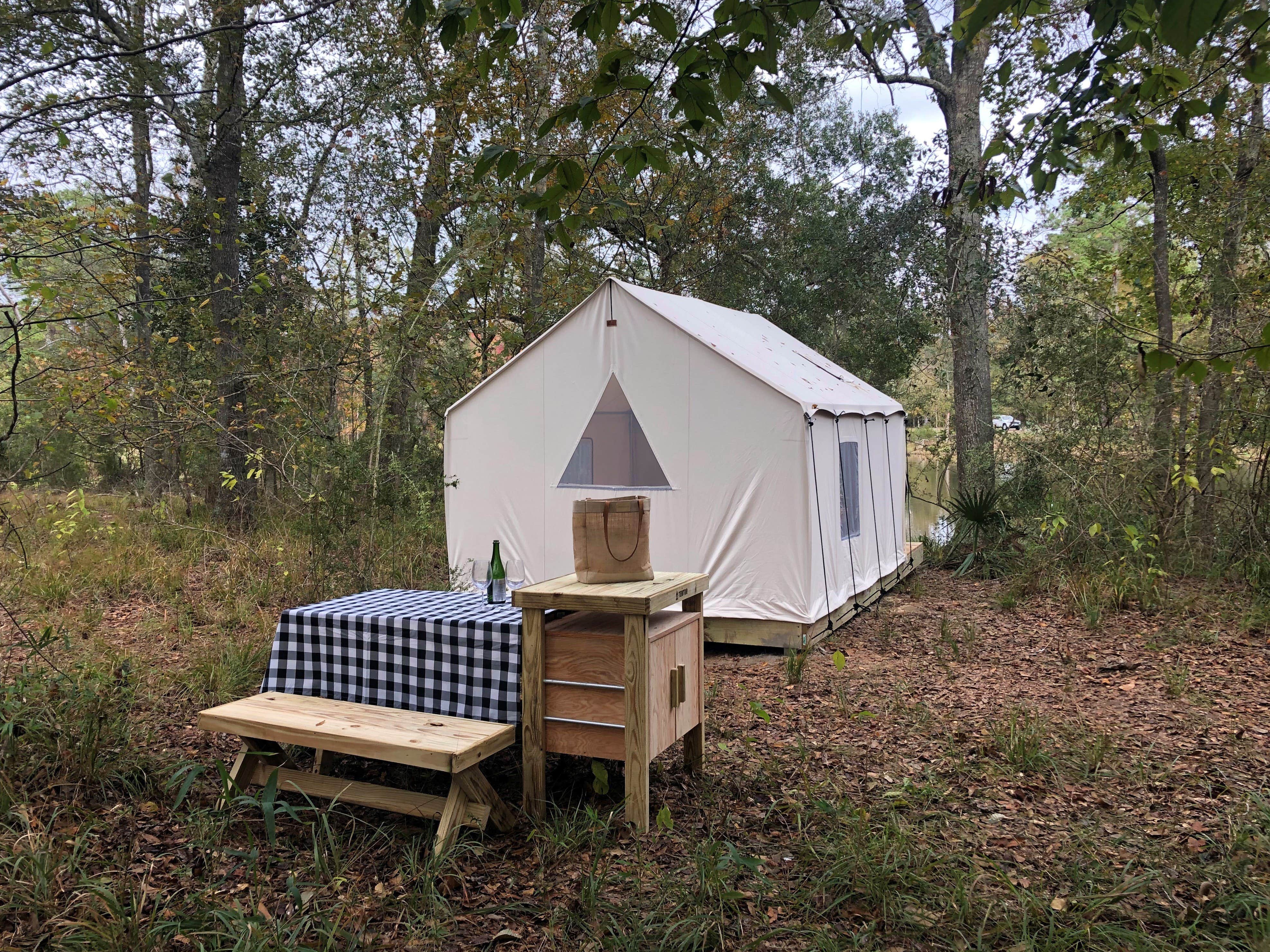 The Dyrt's photo at Tentrr State Park Site - Louisiana Fontainebleau State Park - Pond View G - Single Camp near Pearl River, LA