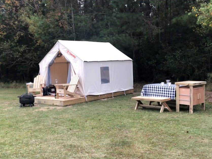 The Dyrt's photo at Tentrr State Park Site - Louisiana Fontainebleau State Park - Teepee Field A - Single Camp near Avondale, LA