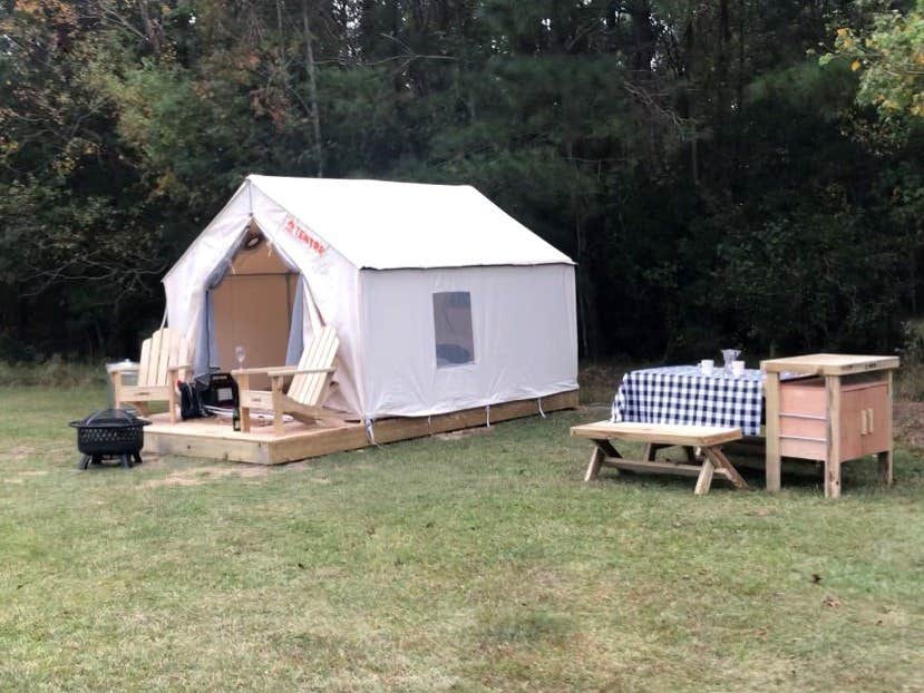 The Dyrt's photo at Tentrr State Park Site - Louisiana Fontainebleau State Park - Teepee Field B - Single Camp near Avondale, LA