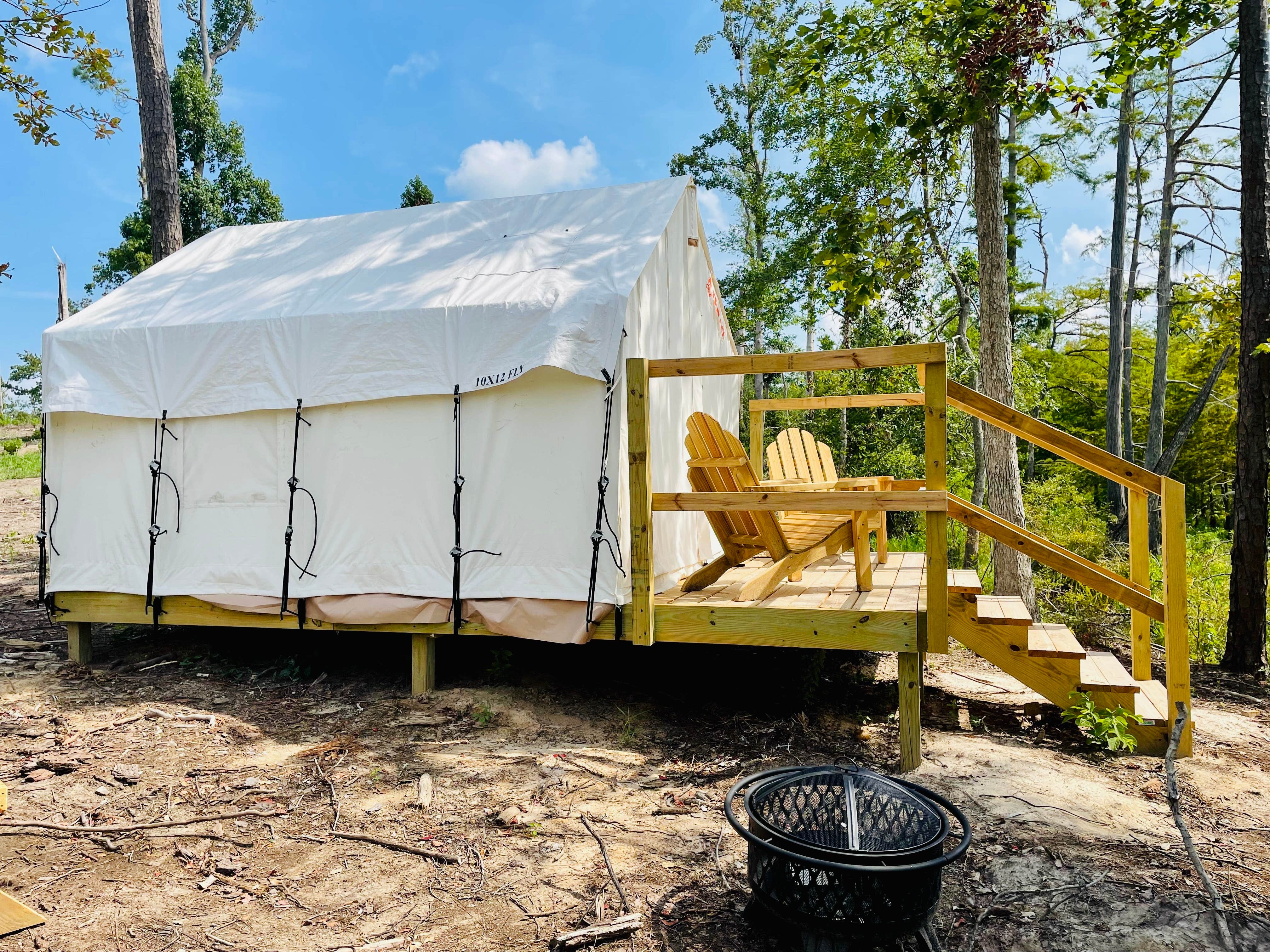 The Dyrt's photo at Tentrr State Park Site - Louisiana Sam Houston Jones State Park - Lagoon View B Single Camp near Jennings, LA