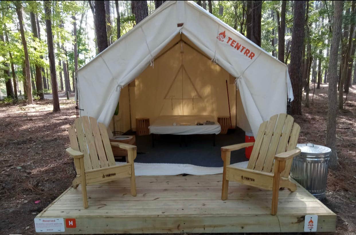 The Dyrt's photo at Tentrr State Park Site - Louisiana North Toledo Bend State Park - Forest Glade H - Single Camp near Sabine National Forest