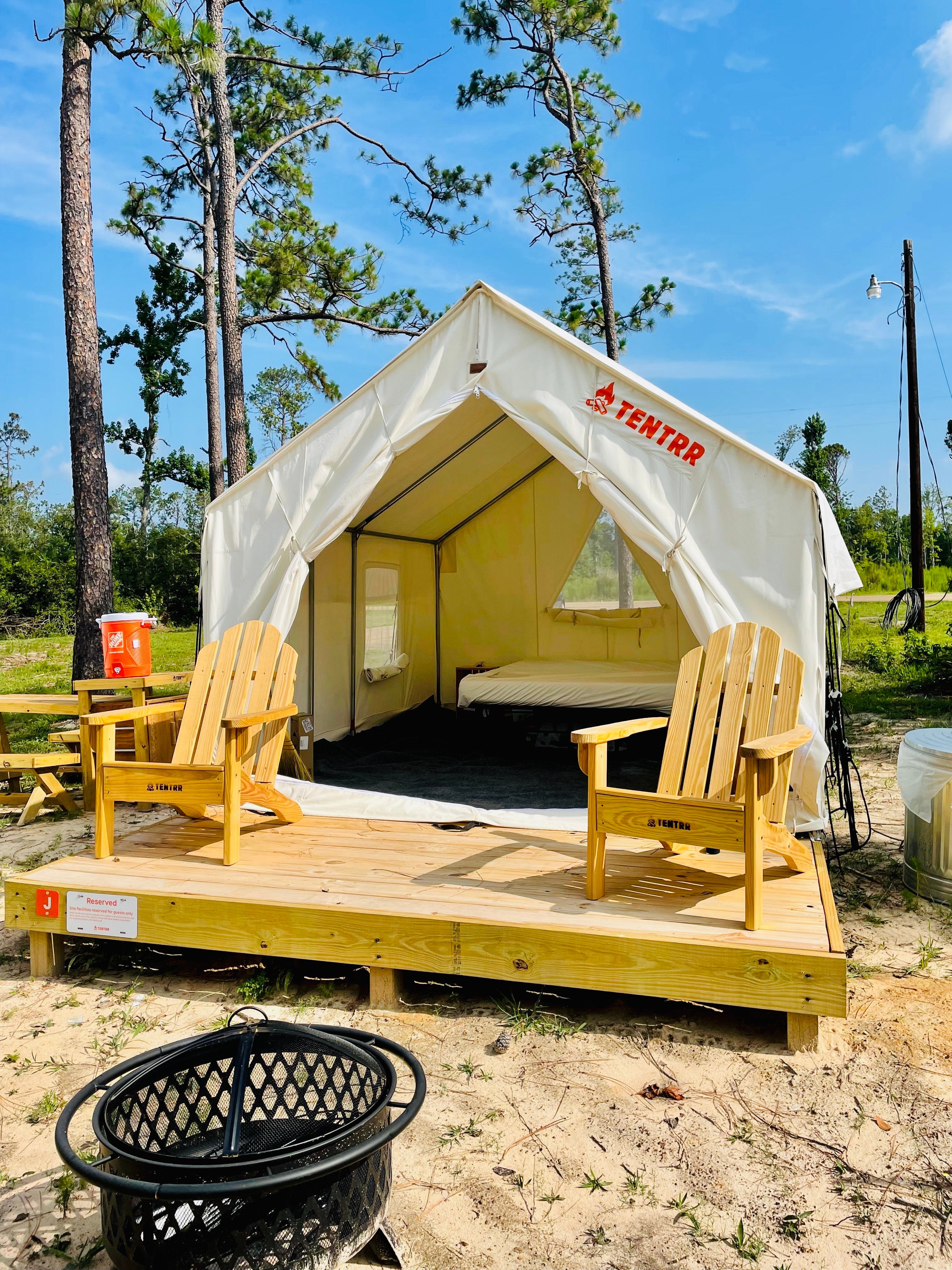 Camper submitted image from Tentrr State Park Site - Louisiana Sam Houston Jones State Park - Woodland J Double Camp - 1