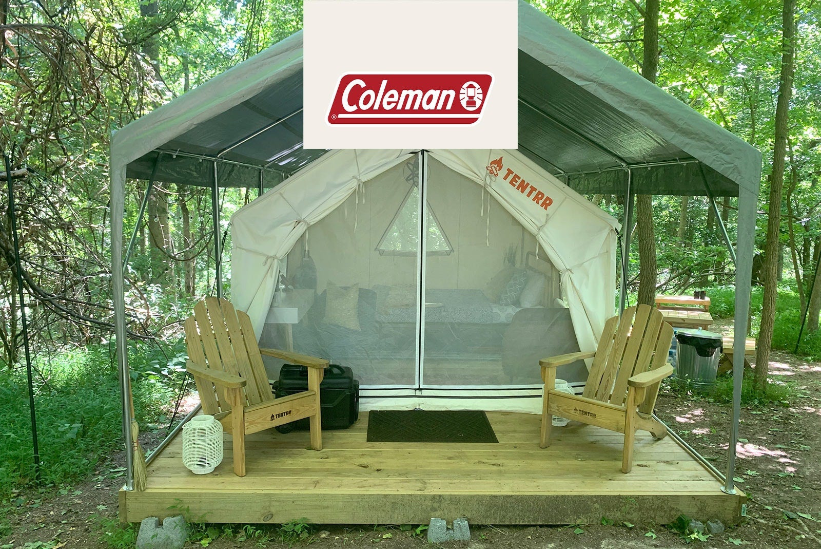 Camper submitted image from Tentrr Signature Site - Barbara's Serenity - Coleman Outfitted Site - 1