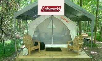 Camping near Smallwood State Park Campground - TEMPORARILY CLOSED THROUGH JULY 2023: Tentrr Signature Site - Barbara's Serenity - Coleman Outfitted Site, La Plata, Maryland