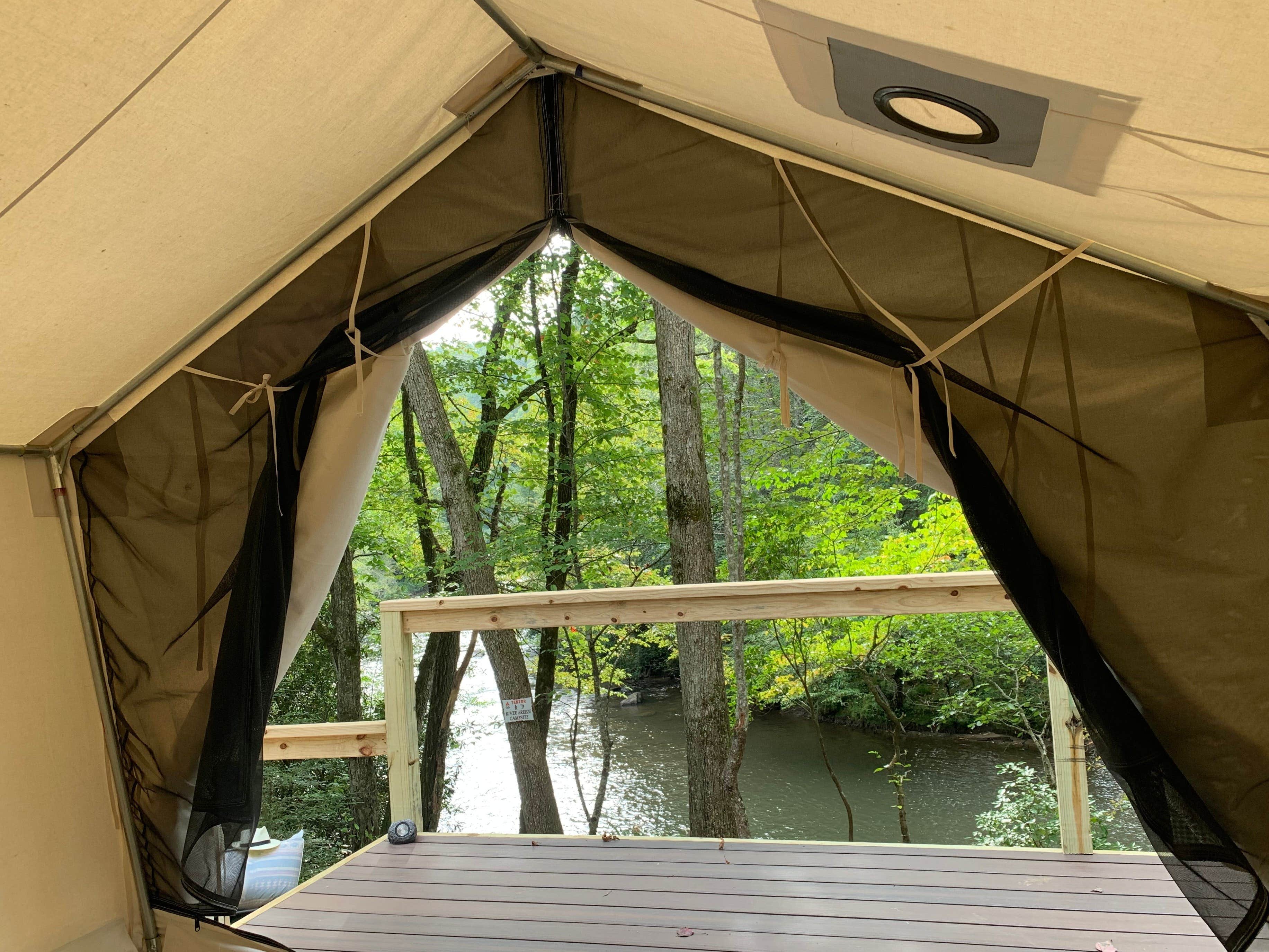 The Dyrt's photo at Tentrr Signature Site - River Breeze trout fishing Signature Site - Coleman Outfitted Site near Copperhill, TN