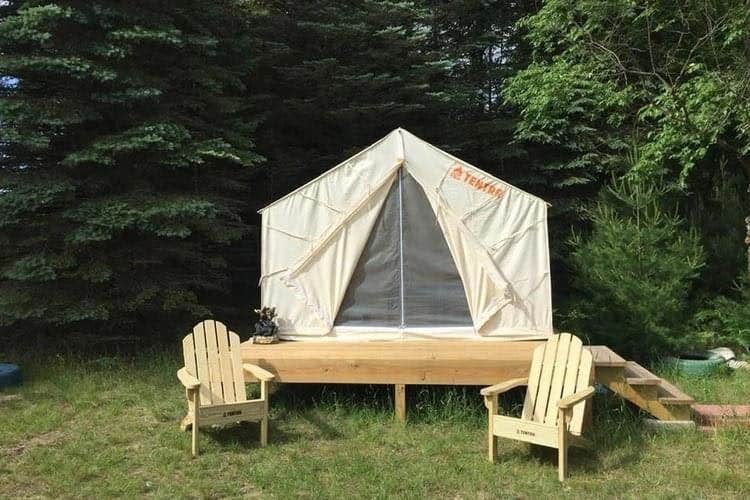 The Dyrt's photo at Tentrr Signature Site - Pine Meadows - Coleman Cooking Site near Lake Ann, MI