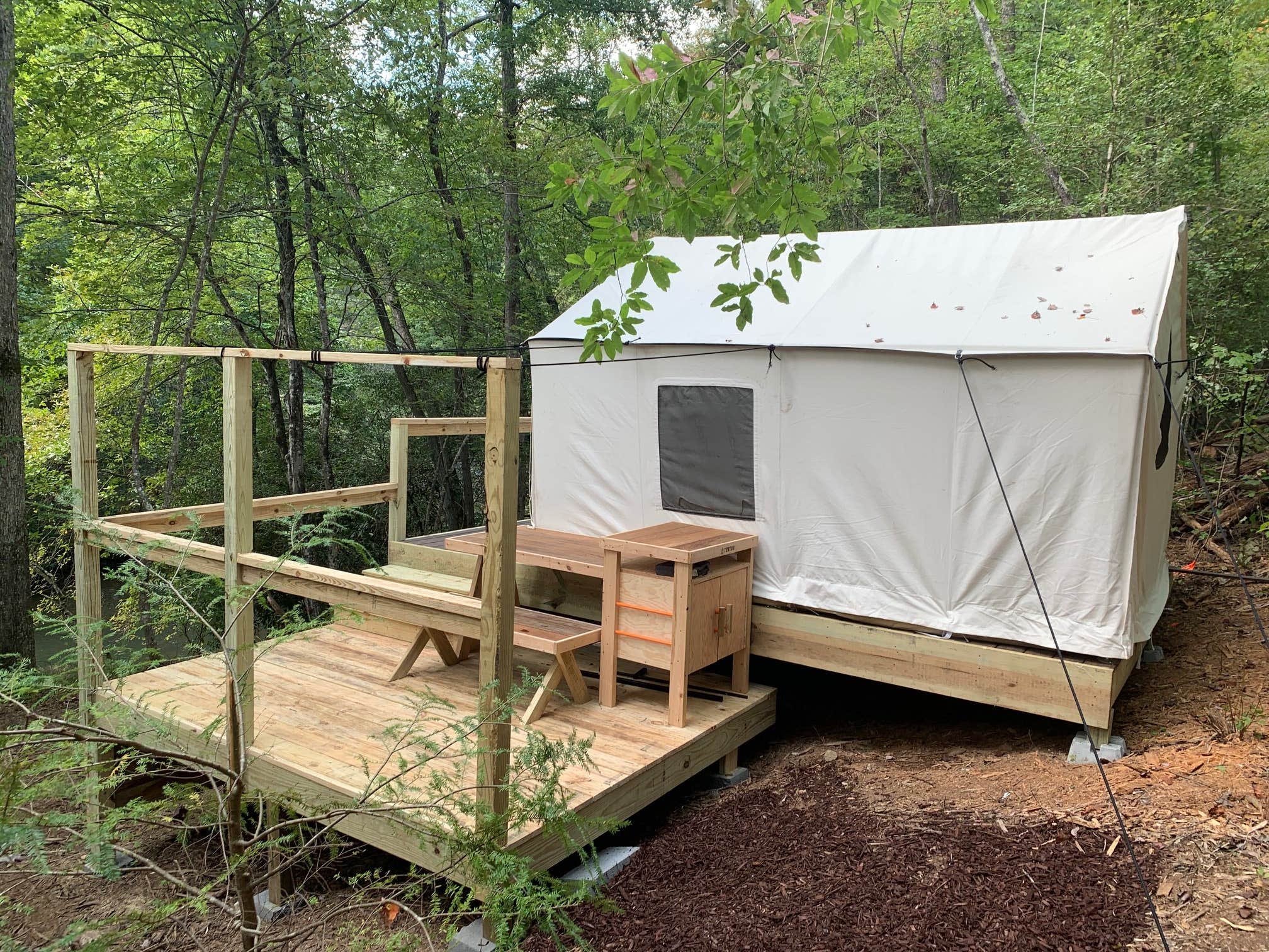 The Dyrt's photo at Tentrr Signature Site - River Breeze trout fishing Signature Site - Coleman Outfitted Site near Blue Ridge, GA