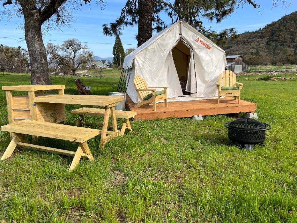 The Dyrt's photo at Tentrr Signature Site - Pines Place at Lane Creek Reserve near White City, OR