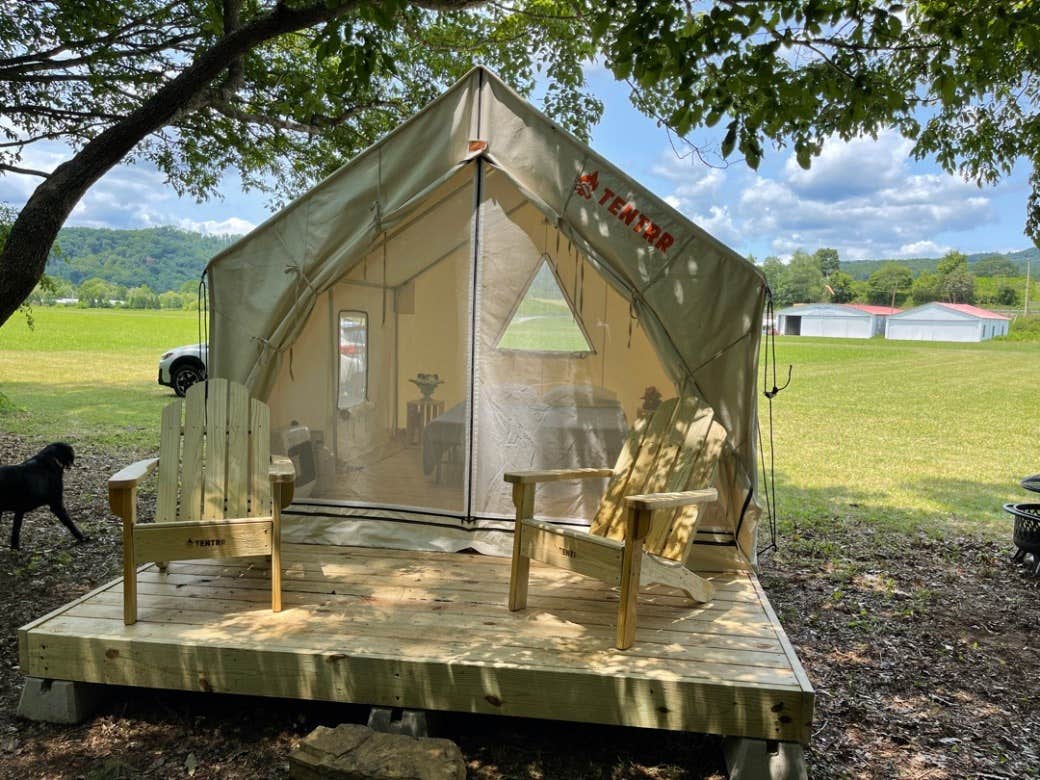 The Dyrt's photo of camping with pets at Tentrr Signature Site - Cub near Lewisburg, WV