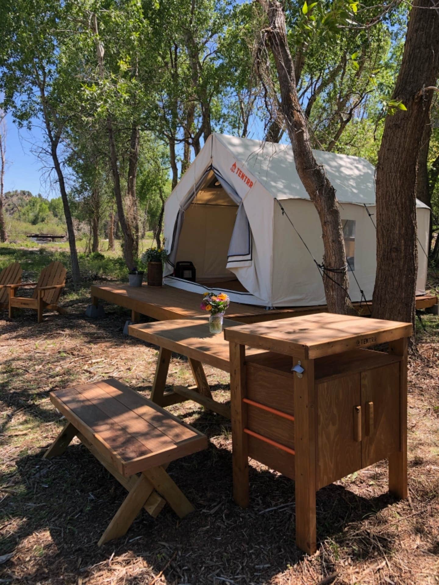 The Dyrt's photo at Tentrr Signature Site - Los Pinos River Camp near Chimney Rock, CO