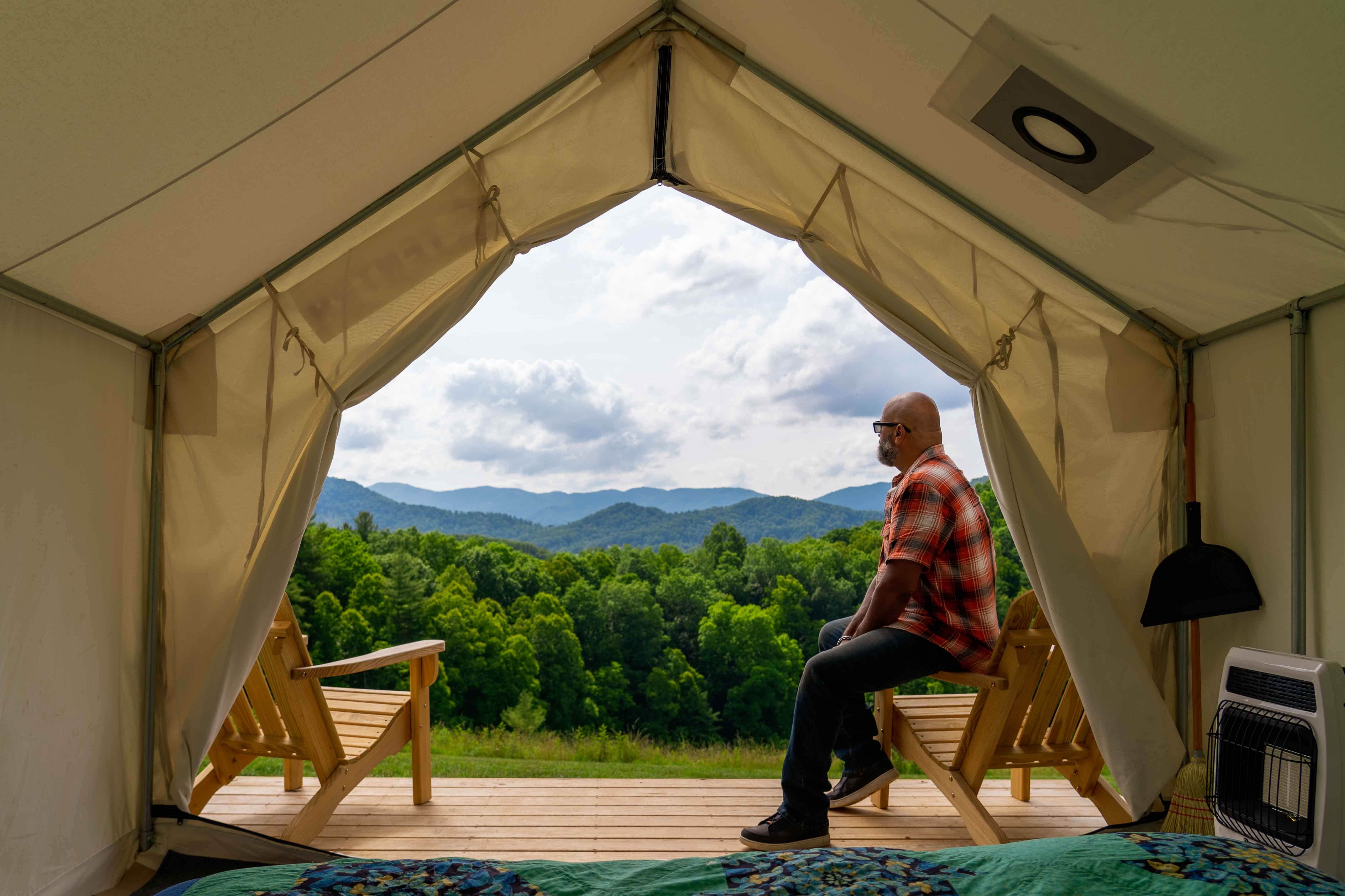 The Dyrt's photo at Tentrr Signature Site - Persimmon Green Hilltop - Site 2 near Canton, NC