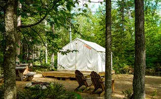 The Dyrt's photo at Tentrr State Park Site - Maine Mount Blue State Park - Wooded Site - Single Camp near Carrabassett Valley, ME