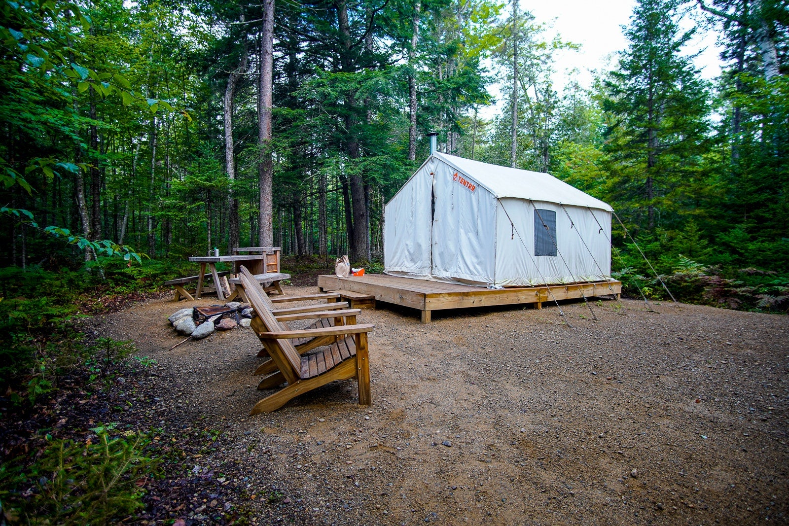 Camper submitted image from Tentrr State Park Site - Maine Mount Blue State Park - Wooded Site - Single Camp - 2