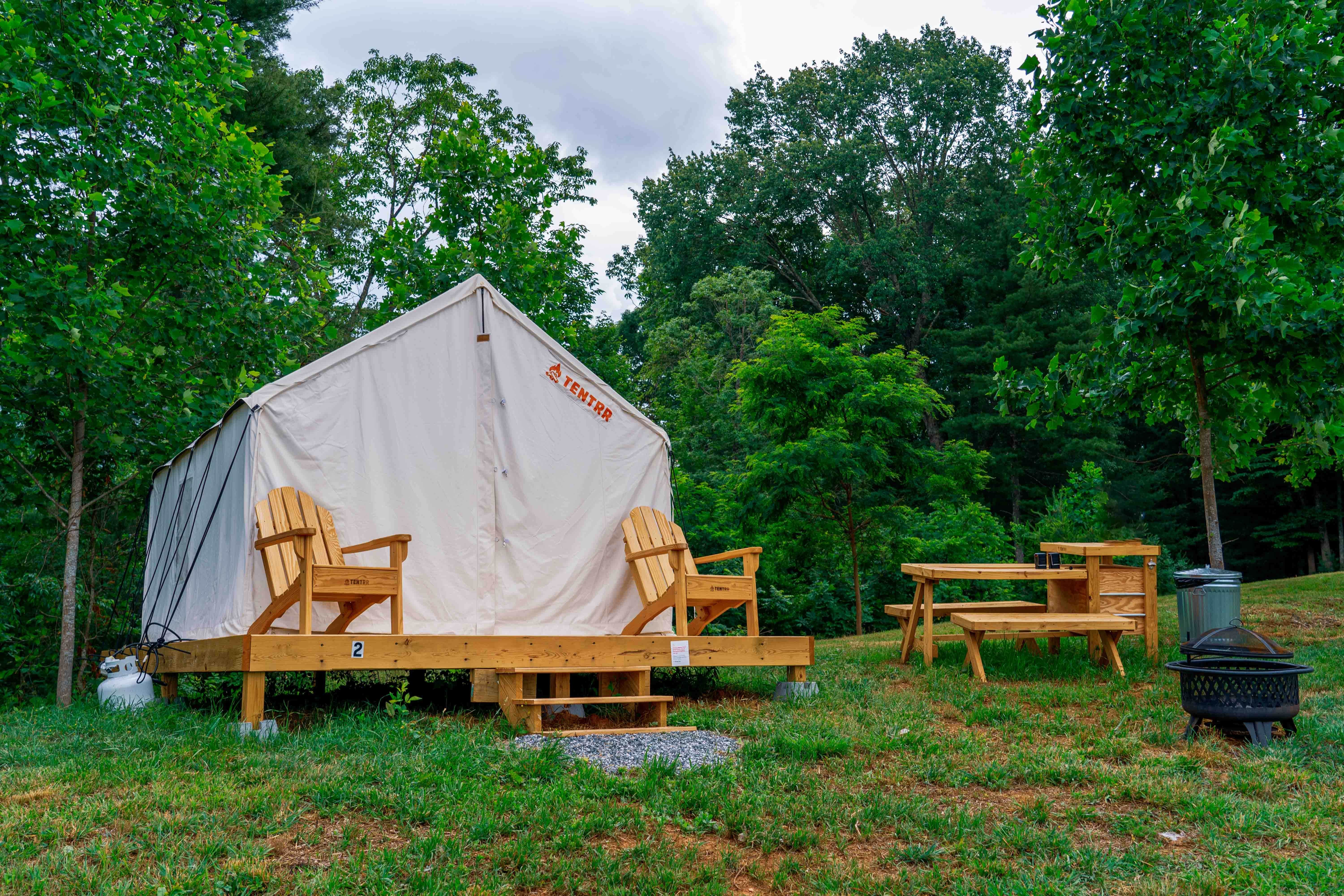 The Dyrt's photo at Tentrr Signature Site - Persimmon Green Hilltop - Site 2 near Mars Hill, NC