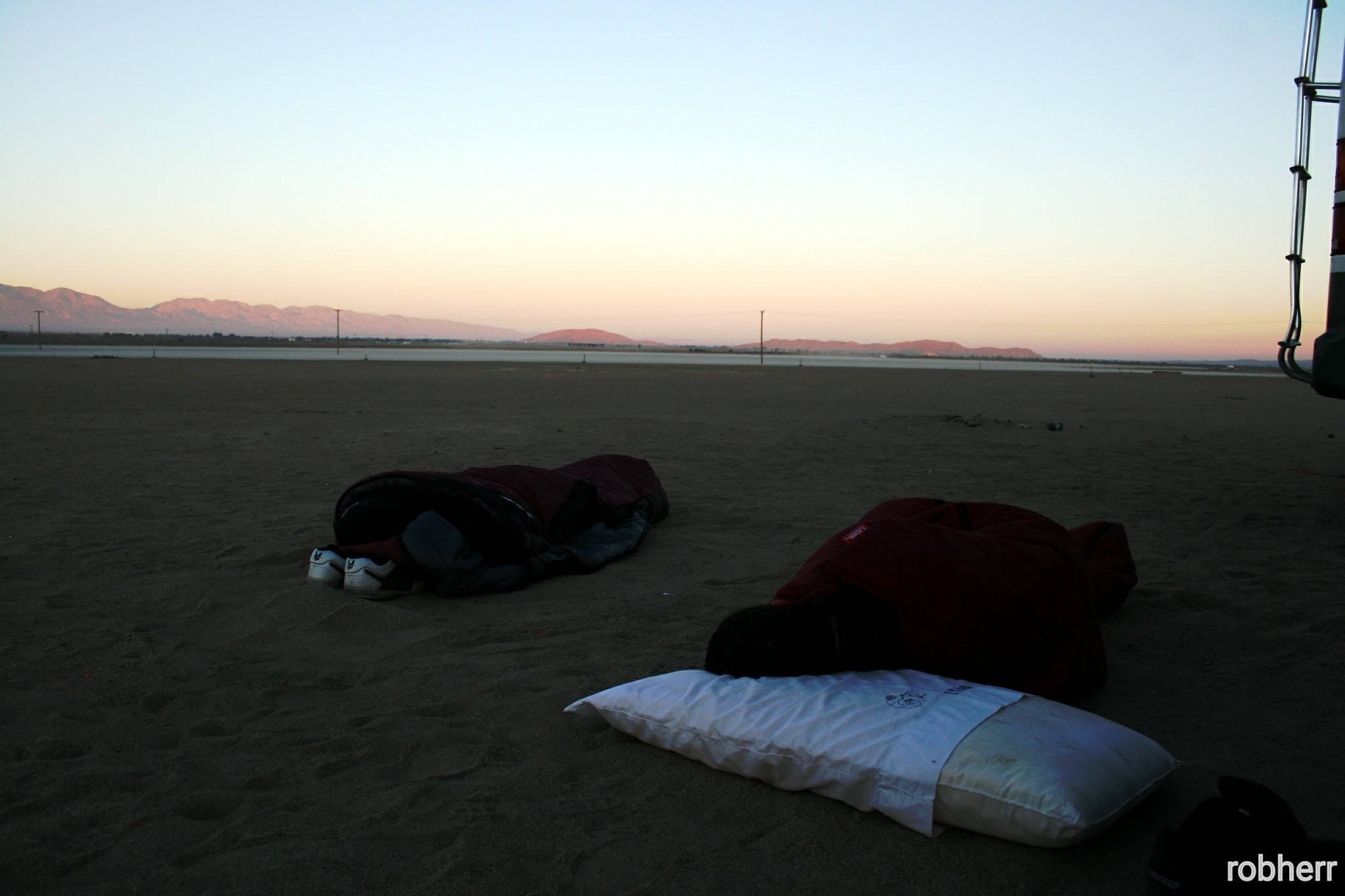 They were brave to sleep out on the ground