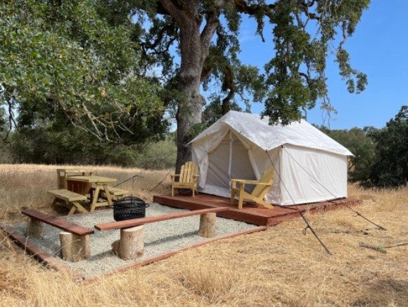 Camper submitted image from Tentrr Signature Site - Rancho Amador Site 1 - 1