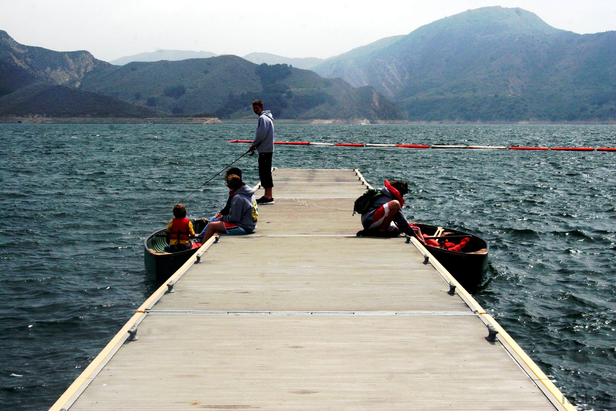 There are two docks and ample room on the slip for boats