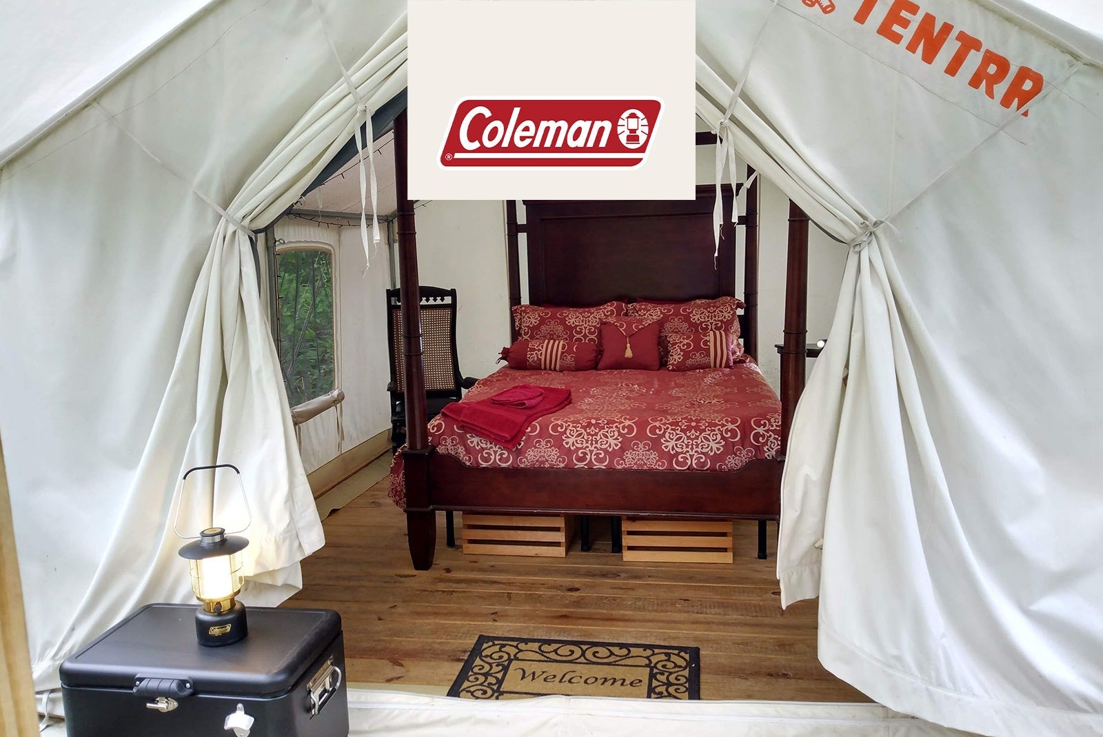 Camper submitted image from Tentrr Signature Site - Wine Country Treasure - Coleman Outfitted Site - 1