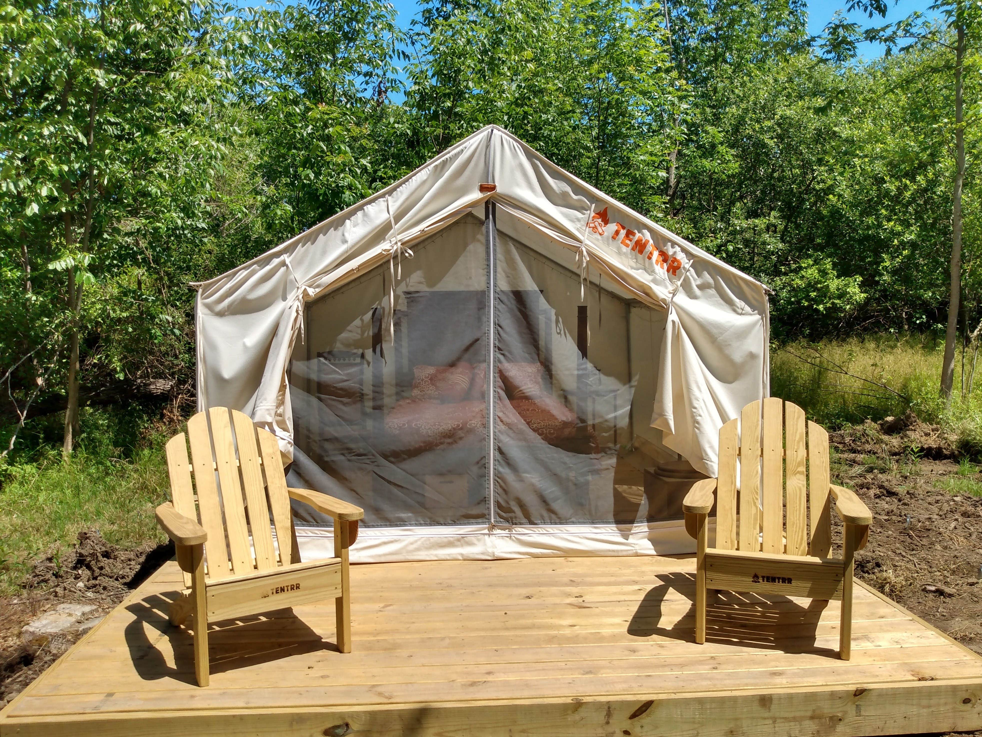 The Dyrt's photo at Tentrr Signature Site - Wine Country Treasure - Coleman Outfitted Site near Orwell, OH