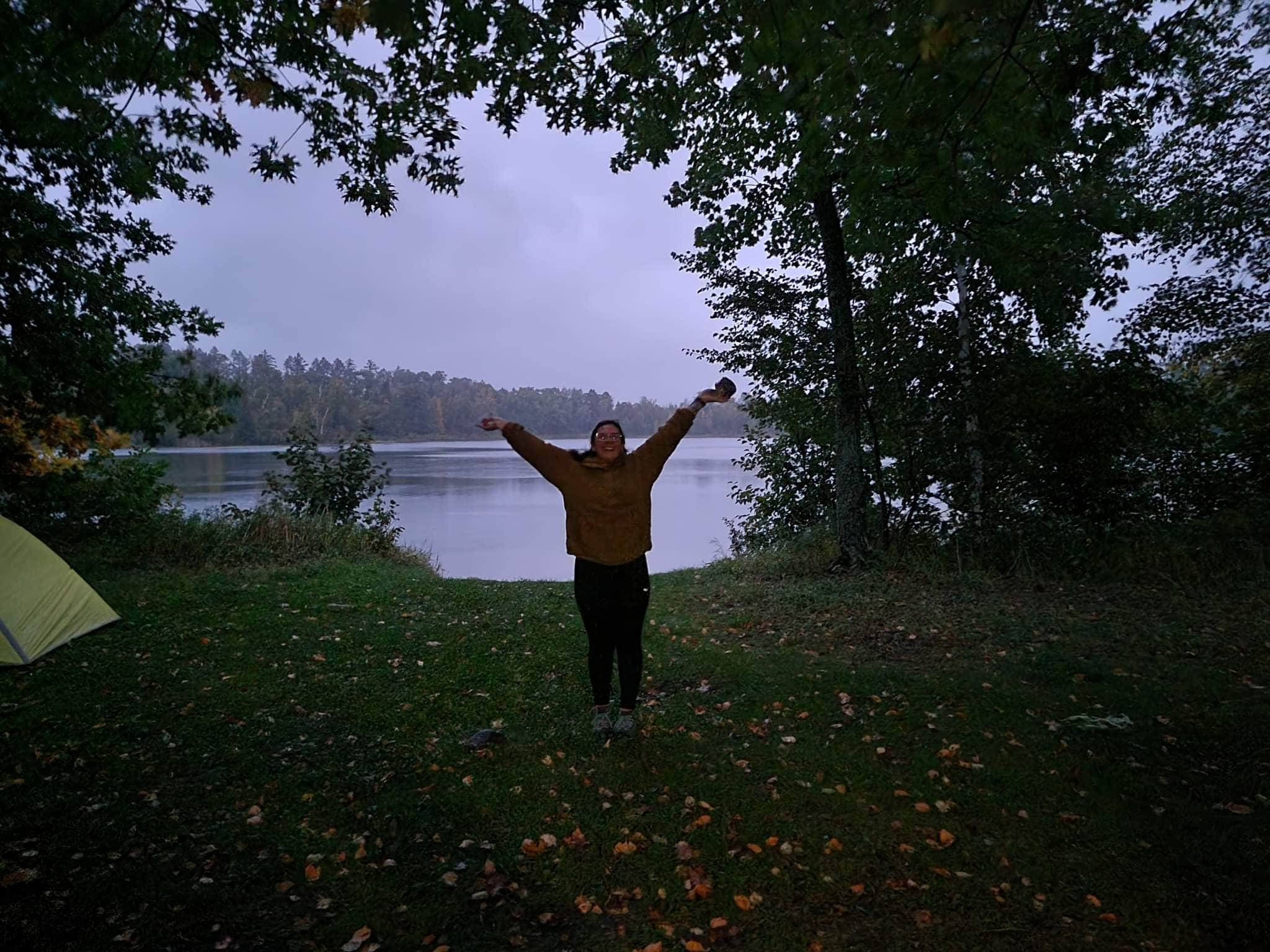Tori K.'s photo of tent camping at Gulch Lake Campground —Paul Bunyan State Forest near Longville, MN