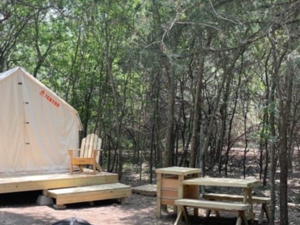 The Dyrt's photo at Tentrr Signature Site - Blue Moon Camping (Woods) near Mexia, TX