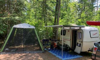 Camping near Lac du Flambeau Campground and Marina: Sandy Beach Lake Campground — Northern Highland State Forest, Mercer, Wisconsin
