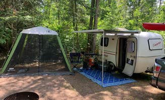 Scott M.'s photo of rv camping at Sandy Beach Lake Campground — Northern Highland State Forest near Woodruff, WI