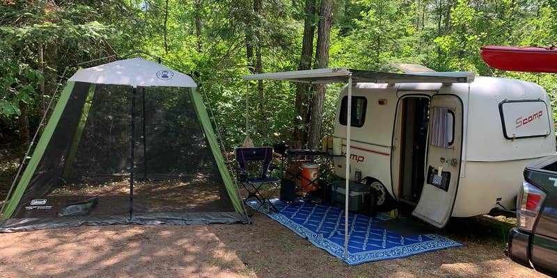 Camper submitted image from Sandy Beach Lake Campground — Northern Highland State Forest