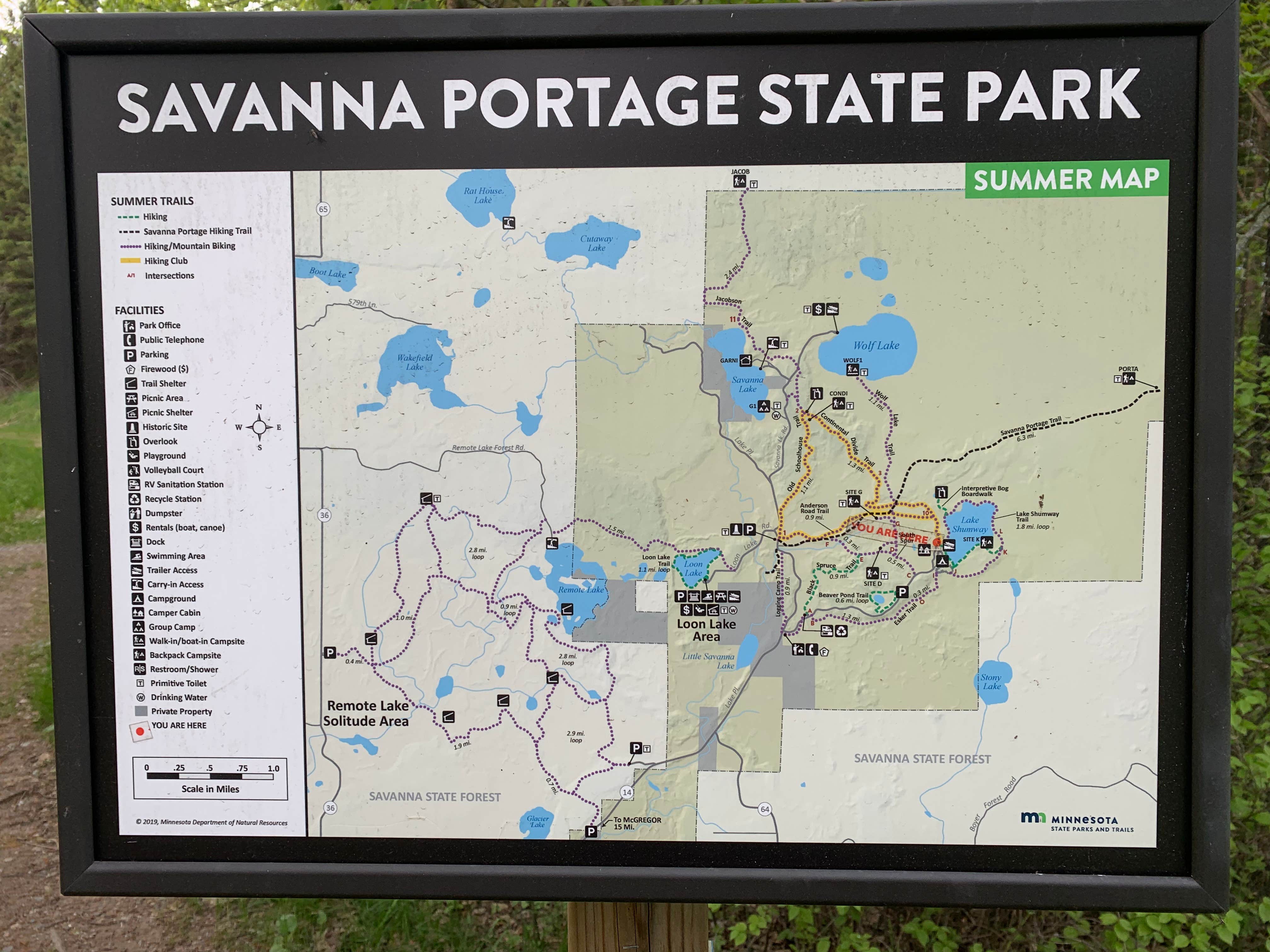 Camper-submitted photo at Savanna Portage State Park Campground near Meadowlands, MN