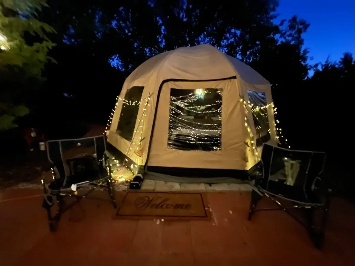 Camper-submitted photo at Ultimate Wichita Mountains Luxury Glamp near Lone Wolf, OK