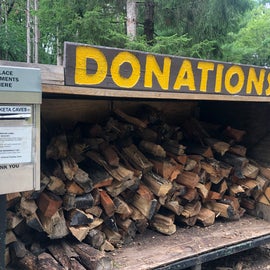 First time I have ever seen a donation for firewood