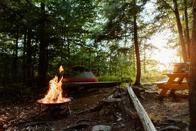 Camping near The Hawnets Nest: Howling Goat Farm and Grange, Pittsfield, Maine