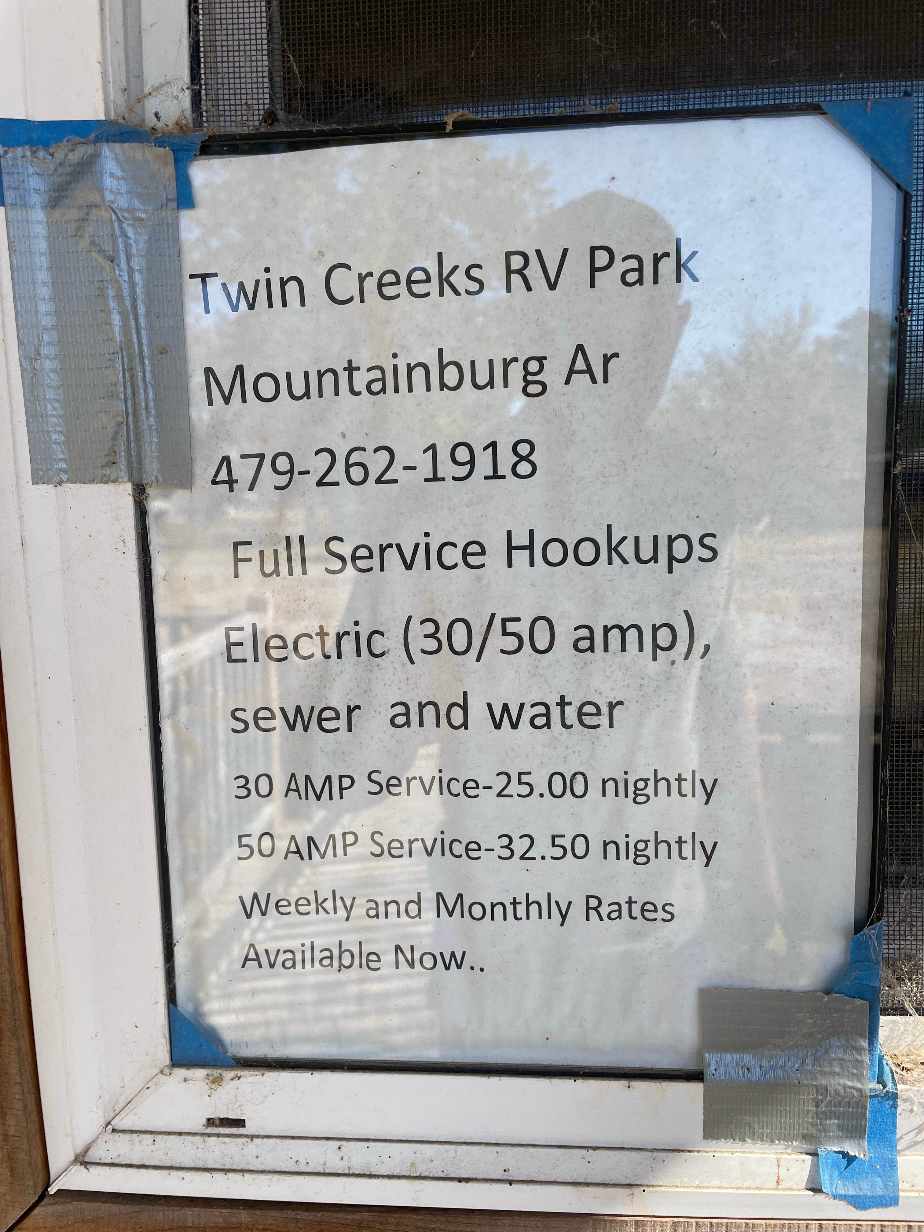 Camper-submitted photo at Twin Creeks RV Park near John Paul Hammerschmidt Lake