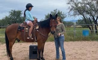 Geraldine B.'s photo of camping with a horse at Rancho del Nido in Arizona