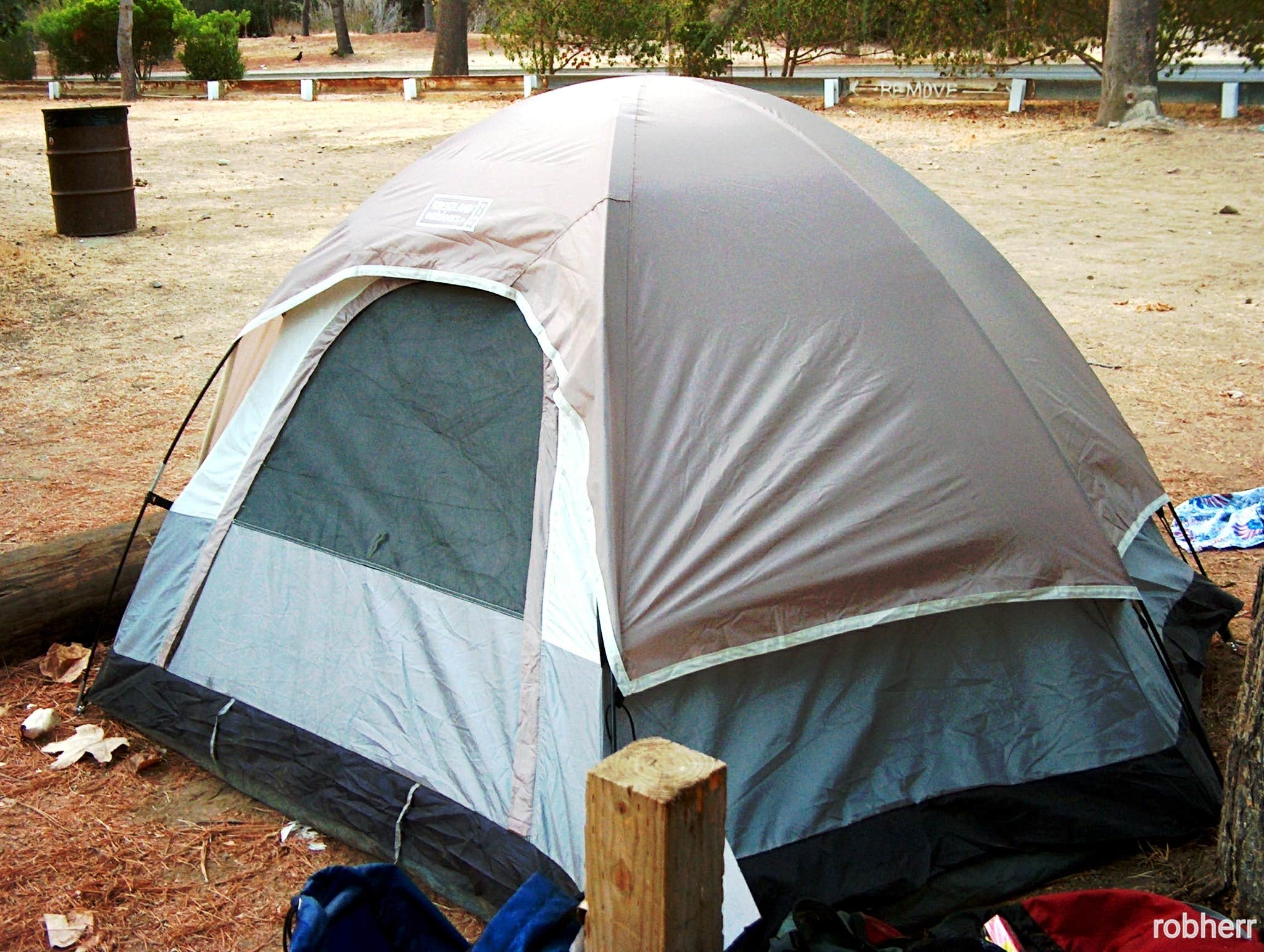 robherr's photo of tent camping at Hermit Gulch Campground near Sunset Beach, CA