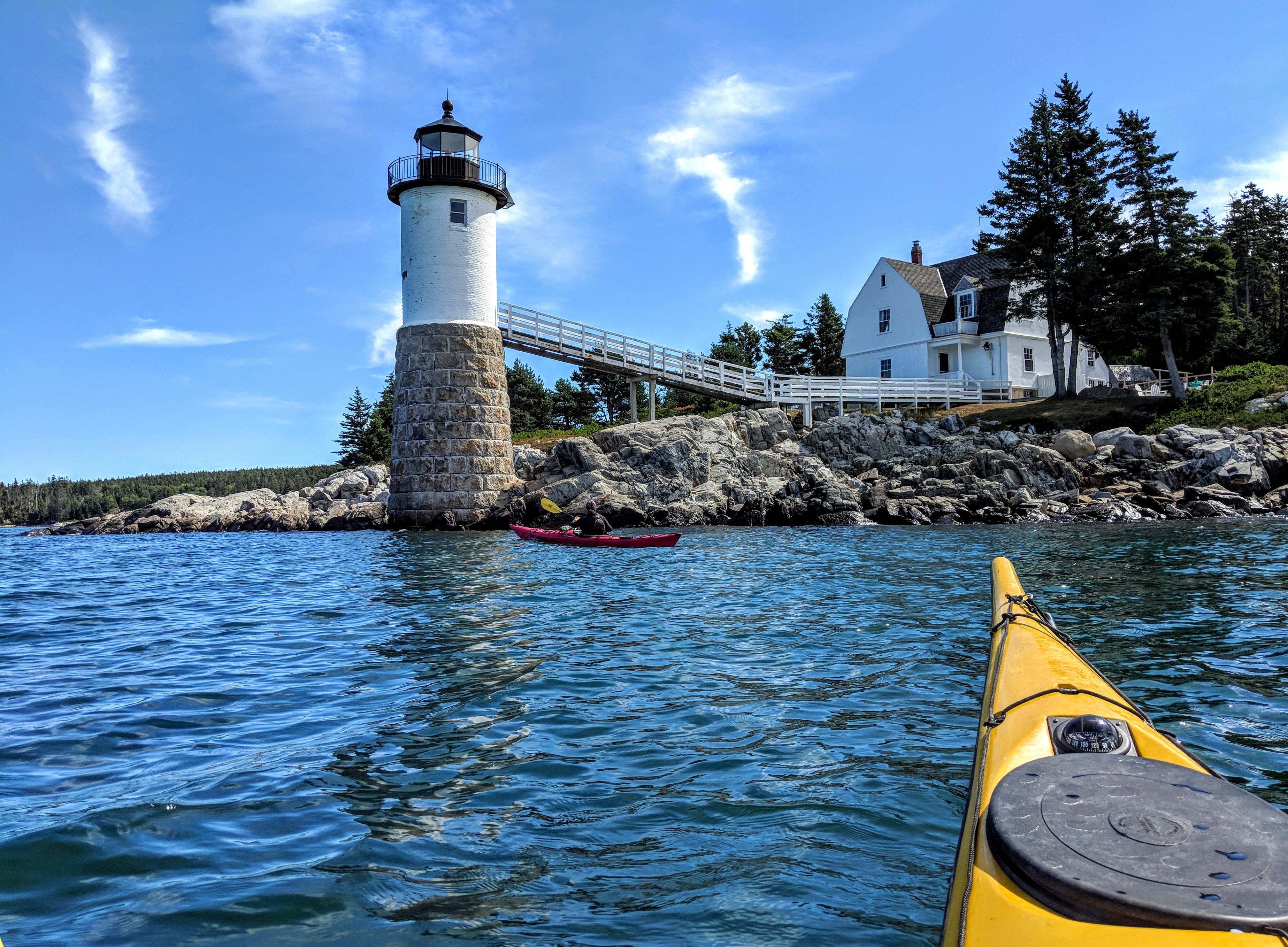 Along the way, we stopped at the Robinson Point lighthouse on Isle au Haut.  